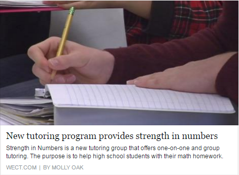 Local TV Station WECT highlights Strength in Numbers Tutoring